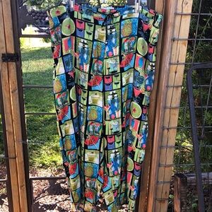 Holly Lane rayon brightly colored lounge pants size 2X